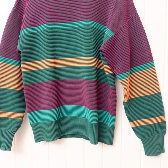 Nagnata Lucid Sweater Opal Rainbow Stripe Retro Knit Size XS - Picture 4 of 9
